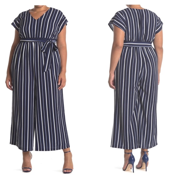 Eliza J Pants - Dolman Sleeve Tie Waist Jumpsuit